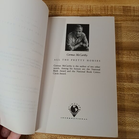 All The Pretty Horses Cormac McCarthy  (Vintage International) (Paperback)  1993 - Picture 7 of 11